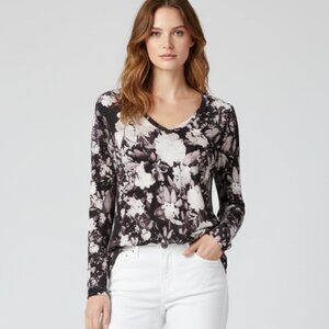 Aritzia  Wilfred Long Sleeve Floral Tunic Top